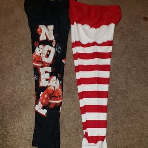 kids christmas leggings